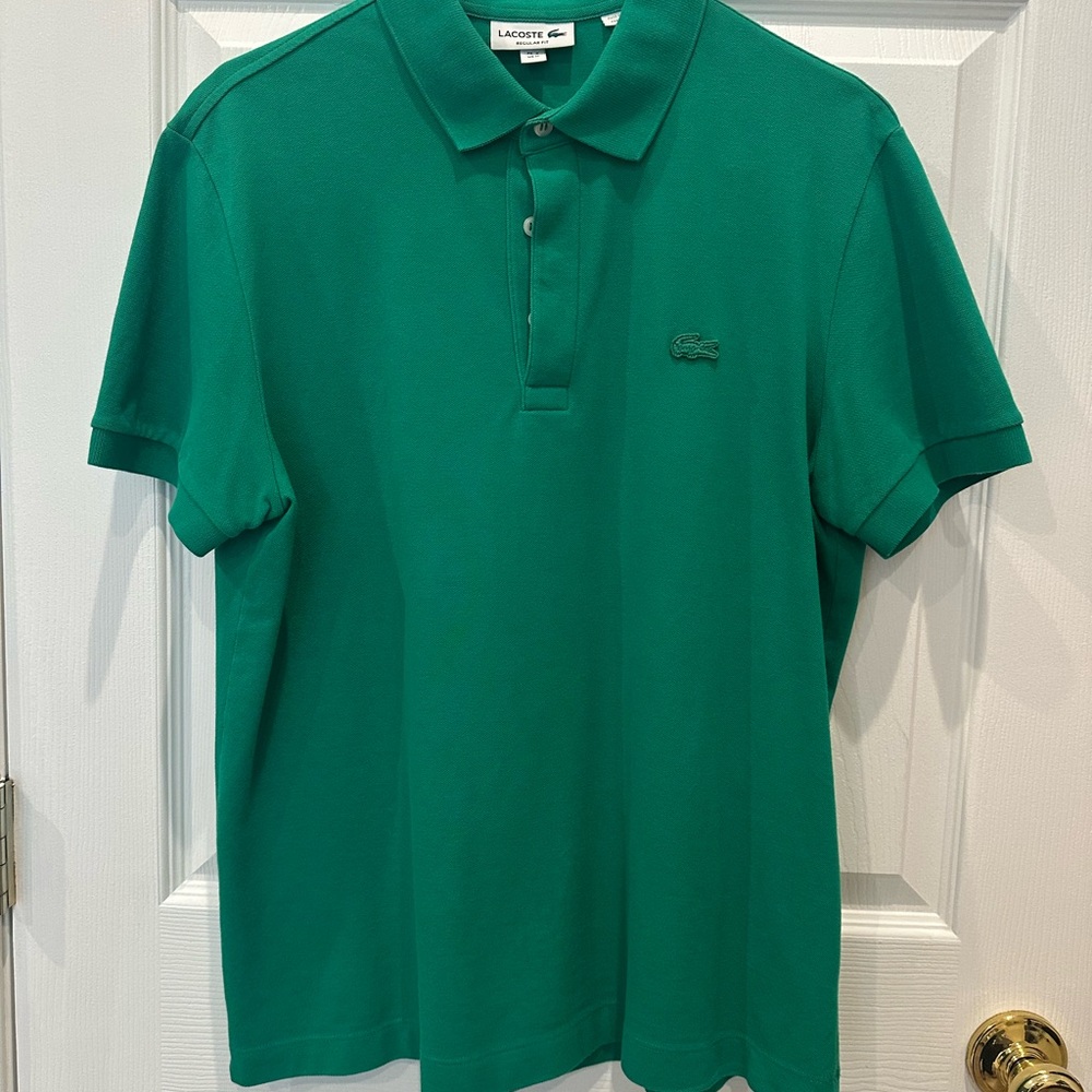 Lacoste Men's Emerald Green Piqué Polo